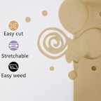 guangyintong Heat Transfer Vinyl Soil Golden HTV Rolls, 12" x 12ft Soil Golden Iron on Vinyl for T-Shirts, Matte Surface HTV Vinyl for All Cutter Machine Easy to Cut & Weed for Heat Vinyl DIY Design