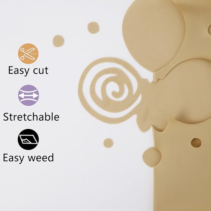 guangyintong Heat Transfer Vinyl Soil Golden HTV Rolls, 12" x 12ft Soil Golden Iron on Vinyl for T-Shirts, Matte Surface HTV Vinyl for All Cutter Machine Easy to Cut & Weed for Heat Vinyl DIY Design
