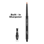 Smudge Proof Eyeliner, Waterproof Retractable Eye liner with Brush, Matte and Shimmer Eyeliner Pencil, Creamy Texture, Long lasting & Smooth(06 Orange Matte)
