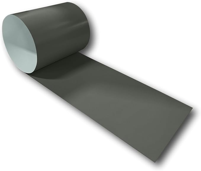 Eagle 1: 24 Gauge KYNAR 500 Sheet Metal Flashing Rolls-10 FT Long-Heavy Duty Pre-Finished Rolls-Commercial Grade-Roofing Flashing, Fascia Cover, Coping Cap-Multiple Sizes (18" x 10 FT, Musket Gray)