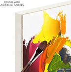 Ampersand Art Supply Wood Gesso Art Painting Panel: Canvas Texture, 3/4 Inch Cradle, 6" x 6"