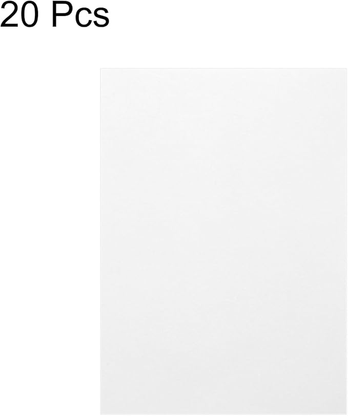 MECCANIXITY Colored Vellum Paper, 20 Sheet White Transparency 11.7 x 8.2 Printable Vellum Paper, Translucent Vellum Sheets for Printing Wedding Invitations, Ink Jet Laser Printer