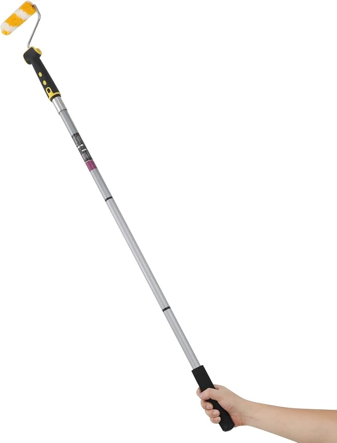 Extension Pole,3 Piece Extension Pole Set, Extension Pole for Paint Rollers,Paint Roller Brush Extension Handle, Threaded Pole, Telescoping Paint Roller Pole Extends to 42 inch
