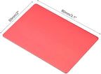 uxcell Blank Metal Card 80x50x1mm Anodized Aluminum Plate for DIY Laser Printing Engraving Red 5 Pcs