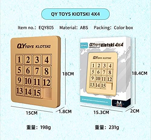 Cuberspeed magnetized Klotski Puzzle Slide Number Puzzle Puzzle Brain Teasers Toy Tangram Jigsaw Intelligence 15 Klotski Puzzle