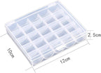 AKIRO 25 Slots Empty Bobbins Spools Box, Sewing Craft Plastic Case Storage Box for Sewing Machine 2 Pack