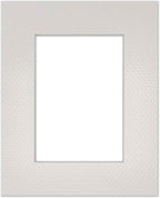 Pack of Ten 11x14 Mats Bevel Cut for 8.5x11 Photos - Acid Free Golf Ball Texture Precut Matboards for Pictures, Photos, Framing - 4-ply Thickness