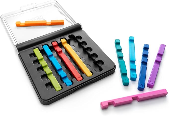SmartGames IQ Stixx Stacking Travel Game with 120 Challenges for Ages 7 - Adult