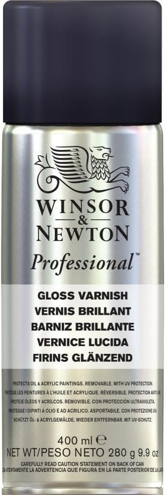 Winsor & Newton Professional Artists' Aerosols, Picture Varnish, Gloss, 400ml