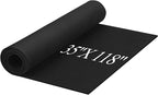 Frienda 35 x 118 Inch Large Eva Foam Sheet Black Eva Foam Cosplay Foam Padding Thick Roll Non Slip for Costumes Armor DIY Craft Projects (6 mm Thick)