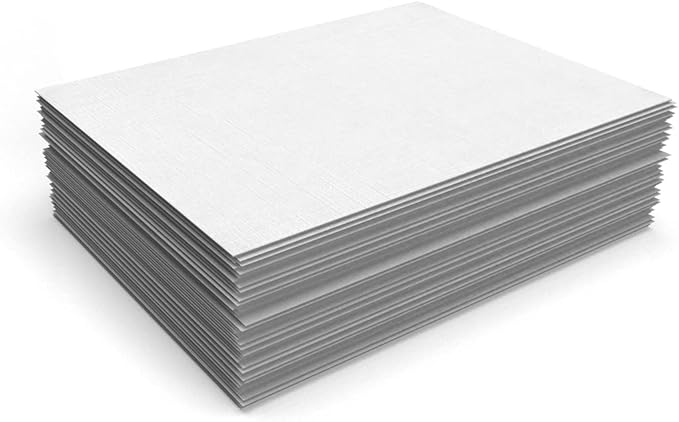 LUXPaper 8.5" x 11" Paper | Letter Size | White Linen | 24lb. (60lb. Text) | 1,000 Qty