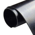 DOBTIM Neoprene Rubber Sheet Rolls 1/8 (.125)" Thick X 12" Wide X 24'' Long, Solid Rubber Strips Use for Gaskets DIY Material, Supports, Leveling, Sealing, Protection, Abrasion, Flooring, Black