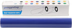 Guangyintong Heat Transfer Vinyl - HTV Rolls, 12" x 10ft Blue Iron on Vinyl for T-Shirts, Matte Surface, Easy to Cut & Weed