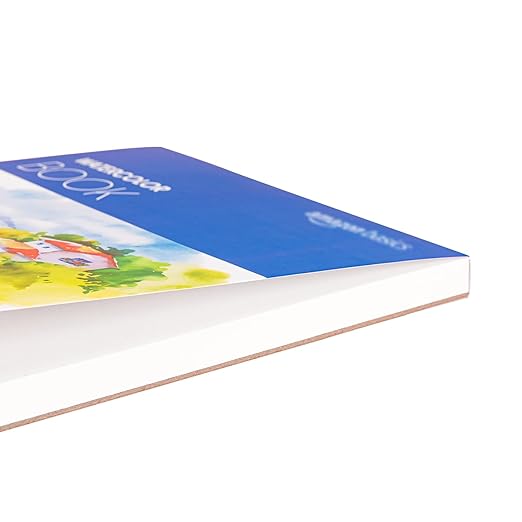 Amazon Basics Watercolor Pad, 9"x12", 140 lb / 300 gsm, 30 Sheets, White