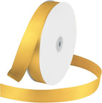 1 Inches x 100 Yards Polyester Satin Ribbon, Solid Color Yellow Satin Ribbon for Crafts, Gift Wrapping, Hair Bows, Wedding Party Decoration, Bow Making & Other Projects (Yellow)