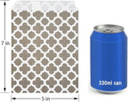 KEYYOOMY 200 Pcs Grey Candy Buffet Bags - Small Polka Dot Paper Treat Bags for Wedding & Birthday Party (5 x 7 inch)