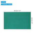 PATIKIL 8x12 Inch Anodized Aluminum Sheet Metal, 3Pcs Laser Plates Engraving Blanks 0.5MM Thin Rectangle for Crafting DIY House Laser Engraving, Green