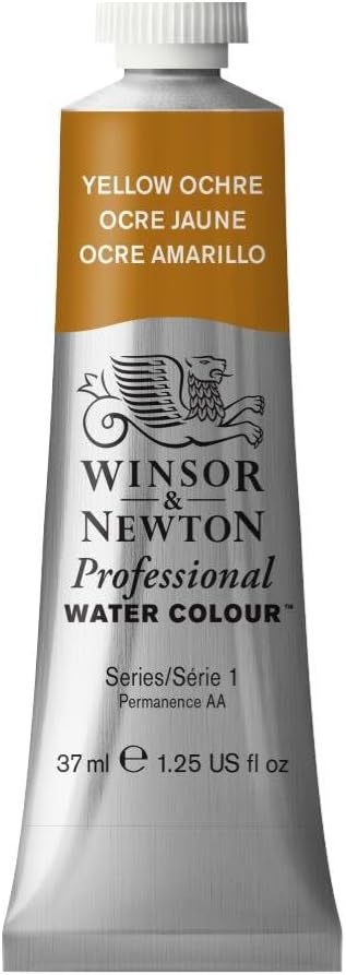 Winsor & Newton Professional Water Colour Paint, 1.25-oz Tube, Yellow Ochre