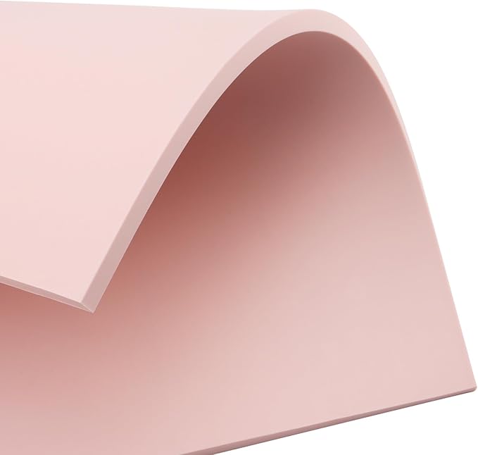 5 PCS Pink A4 Rubber Carving Blocks, 8.3 x 11.8 Inch Large Stamp Carving Blocks, Soft Rubber Stamping Block, Linoleum Blocks for Printmaking, Engraving Crafts