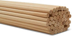 Dowel Rods Wood Sticks Wooden Dowel Rods - 1/2 x 18 Inch Unfinished Hardwood Sticks - for Crafts and DIYers - 100 Pieces by Woodpeckers