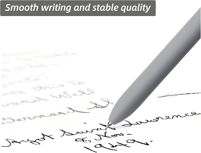 Gel Pens, 6 Pcs 0.5mm Fine Point Smooth Writing Pens Cute Pens, High-End Series Black Ink Pens for Journaling Note Taking, School Office Supplies for Women Men (6 Pcs Gold Morandi)