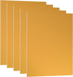 PATIKIL 7x5x1/32inch Anodized Aluminum Sheet, 5Pcs Metal Rectangle Aluminum Plate 0.8mm Thick Engraving Blanks for Laser Engraving DIY Decorative Crafting Home Decoration, Yellow