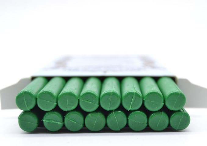 16pcs/Set Glue Gun Sealing Wax Stick for Documents Sealing Gift Decoration (Green)
