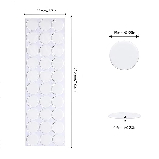 Adhesive Stick dots Two-Sided Sided Mounting Putty Stick Tack for Wall Hanging Crafts Balloons Festival Party Decorations,Clean Removable(0.59"*0.59"-350)