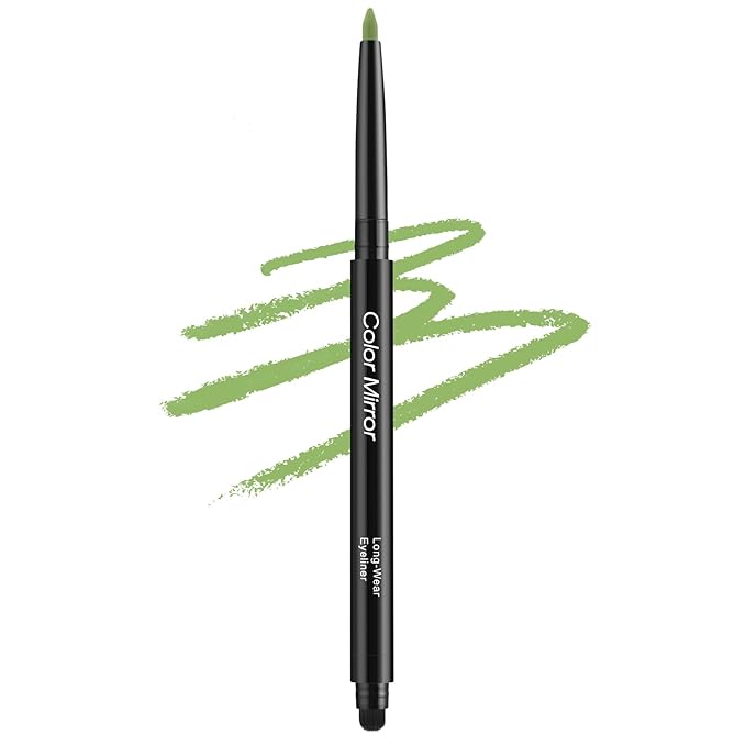 Smudge Proof Eyeliner, Waterproof Retractable Eye liner with Brush, Matte and Shimmer Eyeliner Pencil, Creamy Texture, Long lasting & Smooth(15 Wheatgrass Matte)