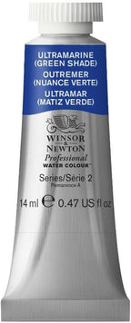 Winsor & Newton Professional Watercolor, 14ml (0.47-oz) Tube, Ultramarine Green Shade
