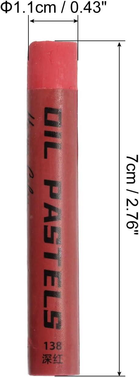 PATIKIL Red Oil Pastels, 12Pcs Soft Oil Crayons Creamy Pastels Stick Art Supplies for Art Painting Drawing Blending Graffiti for Artists Beginners