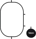 Selens Oval Light Reflector Diffuser, 47x70.8inch/120x180cm Collapsible Soft Light Diffusion with Portable Carrying Bag for Photo Studio & Outdoor Lighting