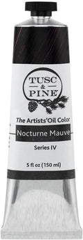 Tusc & Pine Artist Oil Paint - Nocturne Mauve, 150 ml, Non-Yellowing, Rich & Creamy Consistency, Maximum Pigment Load, Small Batch Milled Oil Paints Made in the USA for Professional Artists
