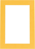 11x14 Mat Bevel Cut for 8.5x11 Photos - Acid Free Topaz Orange Precut Matboard - For Pictures, Photos, Framing - 4-ply Thickness