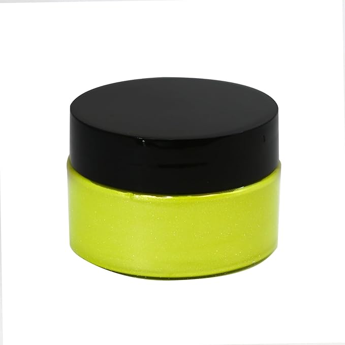 Shimmer Metallic Acrylic Paint Metallic Chalk Paste 1.7oz/50ml, Ideal for Wood/T-Shirts/Glass/Stone, DIY Crafts Projects Glitter Pearlescent Yellow Golden Pigment Suitable for Beginners Artists