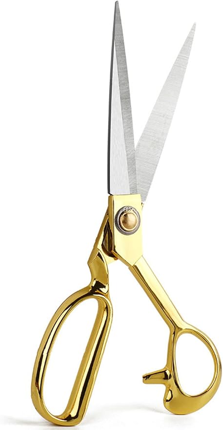Professional Fabric Scissors，10" Sewing Scissors, Heavy Duty Shears for Fabric,Leather,Raw Materials,Dressingmaking,Upholstery Shears for Dressmakers Students Office Crafting