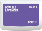 COLOP Make Series, Ink Stamp Pads, with Non-Toxic Premium Ink, Water-Based Acid-Free (Lovable Lavender, Make 1-1-15/16" x 3-1/2")