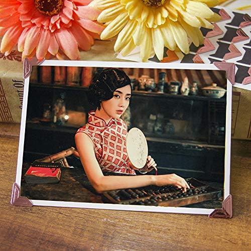 360 Count Self-Adhesive Acid Free Photo Corners for Scrapbooks Memory Books (Rose Gold)