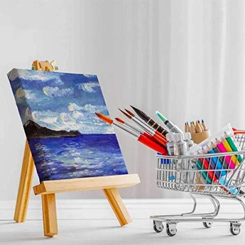 9.4 Inches Tall Wood Easels Set of Tabletop Display Easels, Art Craft Painting Easel Stand for Artist Adults Students (6pack)