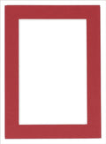 8x10 Mat for 6x8 Photo - Precut Deep Red Picture Matboard for Frames Measuring 8 x 10 Inches - Bevel Cut Matte to Display Art Measuring 6 x 8 Inches - Acid Free ONE MAT