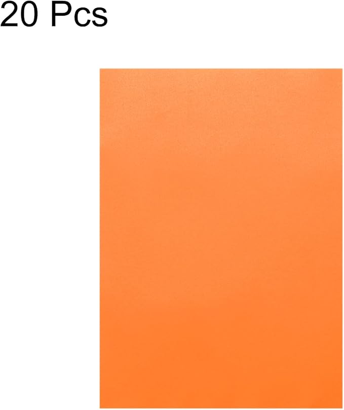 MECCANIXITY Colored Vellum Paper, 20 Sheet Orange Transparency 11.7 x 8.2 Printable Vellum Paper, Translucent Vellum Sheets for Printing Wedding Invitations, Ink Jet Laser Printer