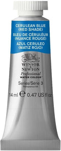 Winsor & Newton Professional Water Colour Paint, 0.47-oz Tube, Cerulean Blue (Red Shade)