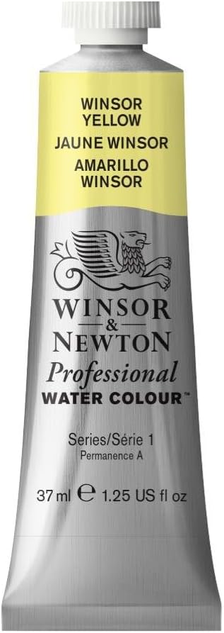 Winsor & Newton Professional Watercolor, 37ml (1.25-oz) Tube, Winsor Yellow