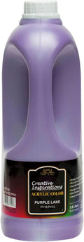 Creative Inspirations Acrylic Paint - Purple Lake - 1.8 Liter - Smooth & Creamy Consistency, Vibrant Pigmentation, Great Coverage for Artists - Clean Up with Soap & Water