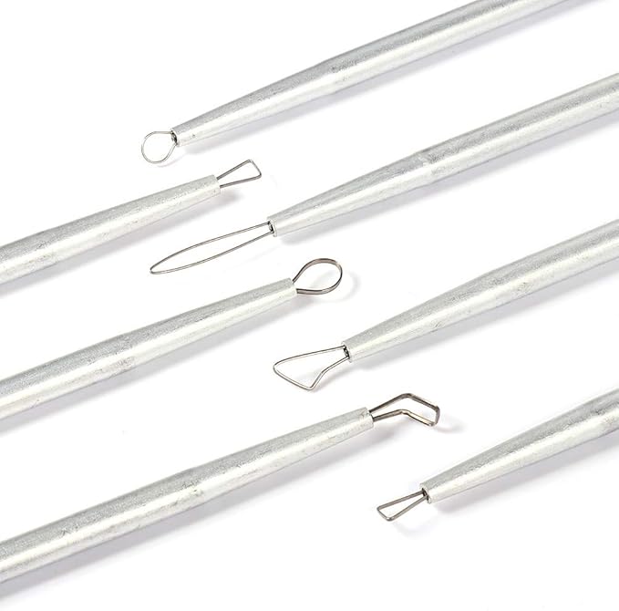 Ceramic Pottery & Clay Ribbon Sculpting Tool Kit (Set of 7)