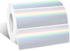 1" x 3" Holographic Thermal Label Stickers,Printable Rainbow Glitter Thermal Printer Sticker Labels for Gift Wrapping, Self-Adhesive Name Price Tag DIY Custom Logo Design (500 pcs)