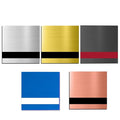 5PCS Laser Engraving Double Color ABS Plastic Sheet,Two-Tone Laserable Engraving Plastic Sheets for Name Badge,Office Label,Laser Artistic Product,Size 11.73" x 11.73",Brushed Combo
