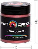 Eye Candy Pigments Premium Copper Mica Powder - Shu Copper (25gr) - for Epoxy, Resin, Soap, Paint, Woodworking, Acrylic Pouring, Bath Bombs, Fishing Lures - DIY Arts and Crafts Additive