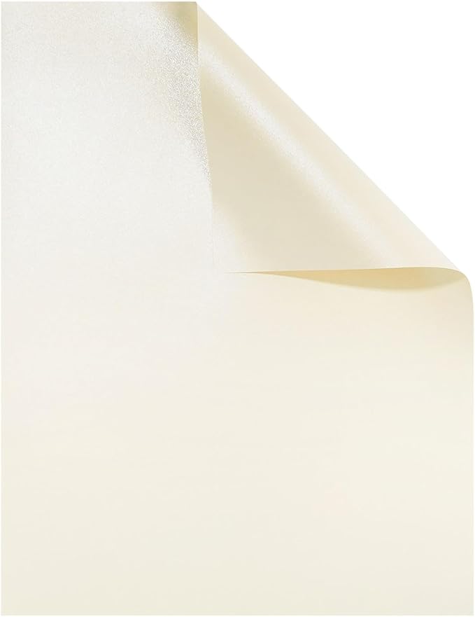 Best Paper Greetings Champagne Pearl Cardstock - 8.5 x 11 In, Double-Sided Ivory Metallic, 96 Sheets - Laser Printer Compatible - Elegant Laser Paper & Wedding Paper for Printing