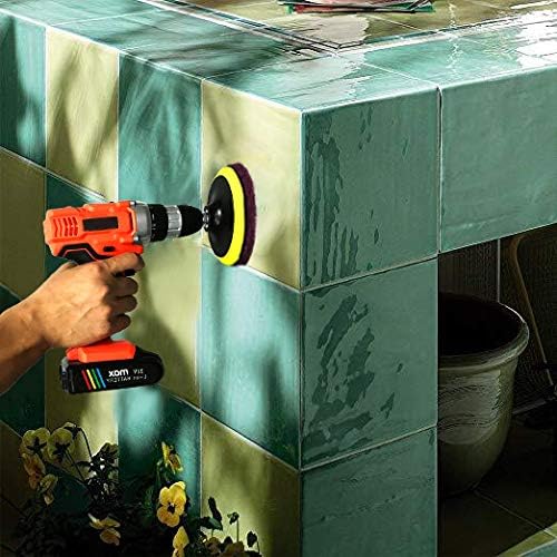 Power Scrubber Pads Drill Attachment, GOH DODD 26 Pieces 4 Inch Headlight Restoration Kit Drill Brush Scouring Cleaning Pads for Kitchen, Bathroom, Grout, Carpet, Shower, Tub, Grill,Tile, Sanding